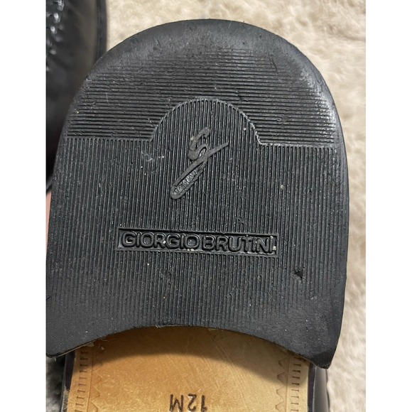 Giorgio Brutini Tassel Slip On Loafers Size 12 Dress Shoes Woven Black Bartell - Picture 8 of 10